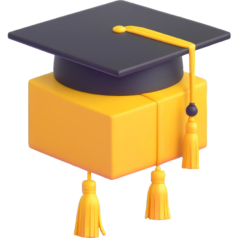 yellow graduation cap emoji