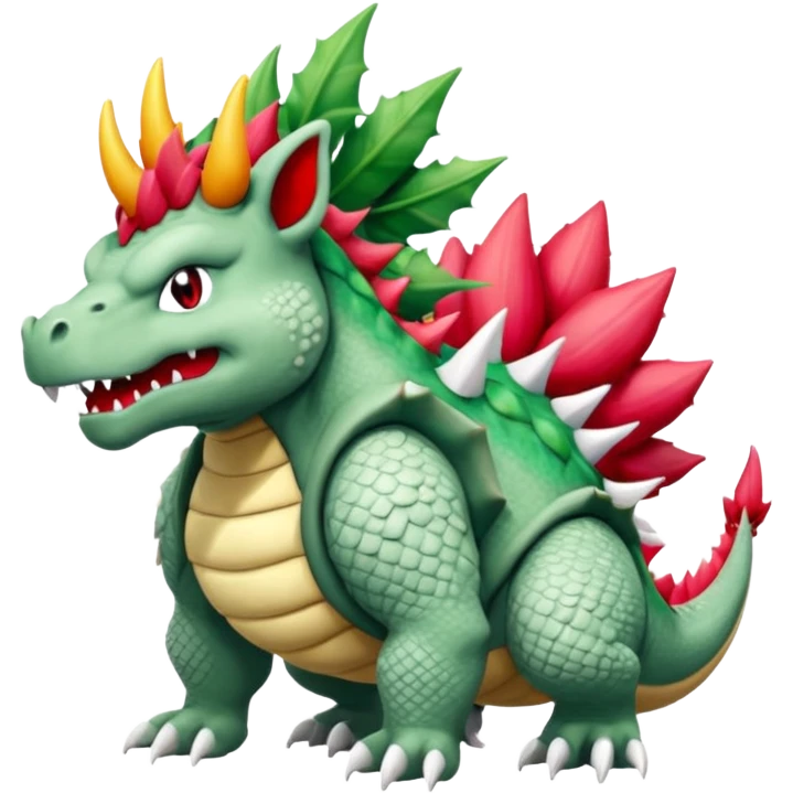 Ugly Fey Toony Bowser-Rhydon-Shaymin-dragon emoji