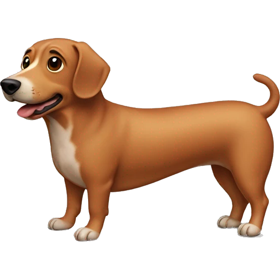 perro salchicha emoji