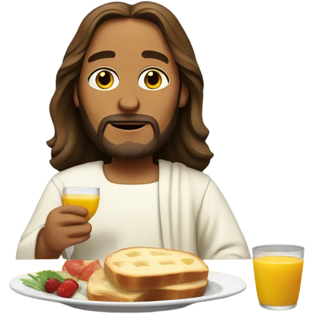 Jesus having brunch emoji