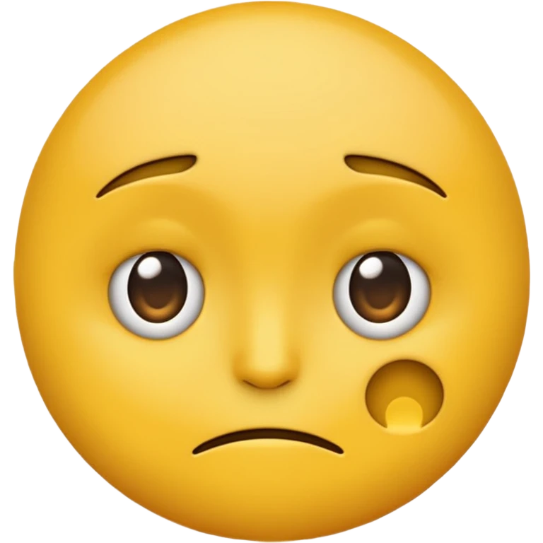 Yellow emoji giving a side eye emoji