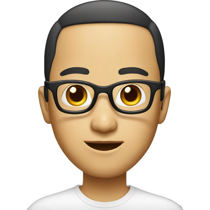 Chinese with glasses emoji