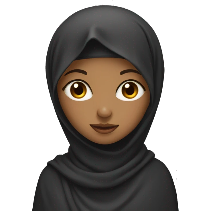 Muslim girl in nikab emoji