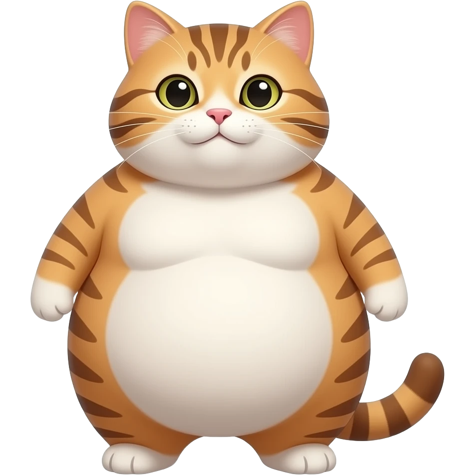Un très très gros chat obèses emoji