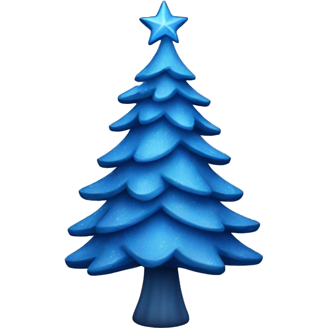 blue christmas tree emoji