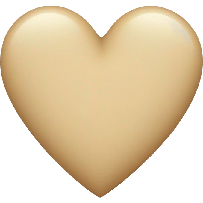 Beige Heart  emoji