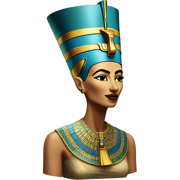 Nefertiti with faraon emoji