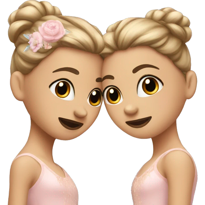 Two ballerina best friends emoji
