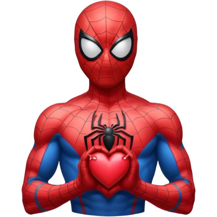 Spiderman con corazón  emoji