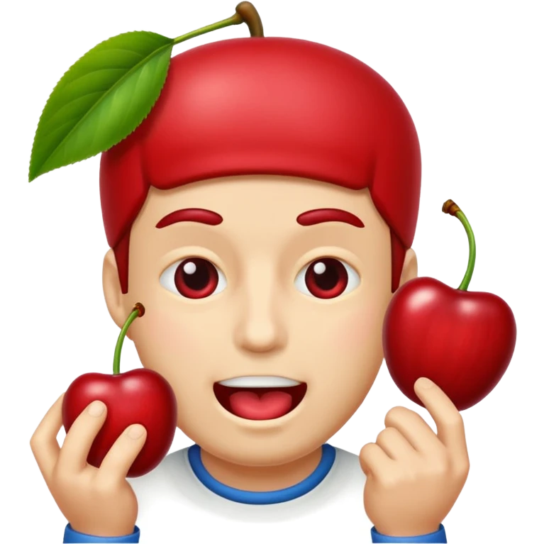 cherry eating man emoji