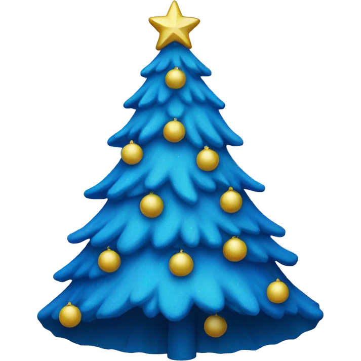 blue Christmas tree emoji