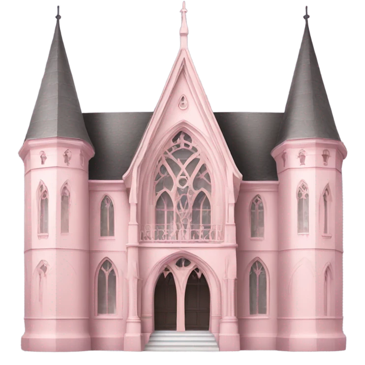 Light pink gothic architecture emoji