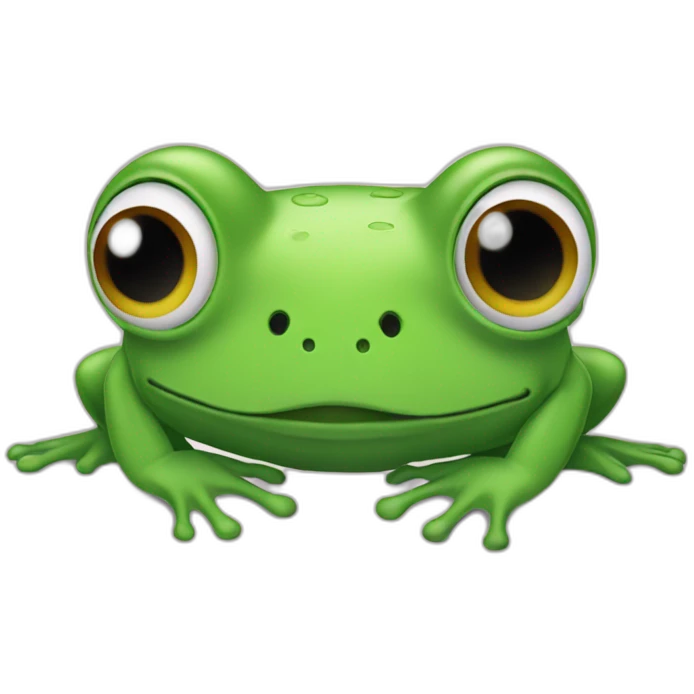 grenouille avec une pampers emoji