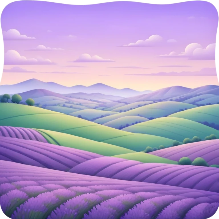 Pastel purple scenery emoji