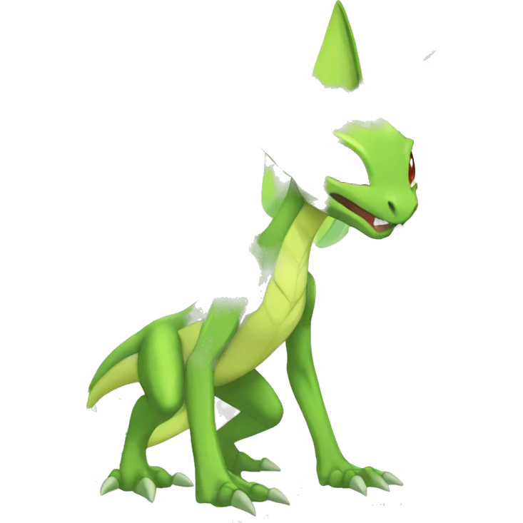  Sceptile-Scyther-Celebi-Flygon-Fakemon full body emoji