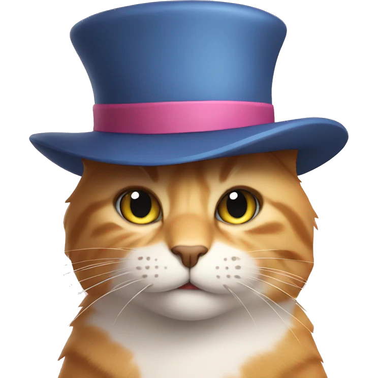 loving cat with hat emoji