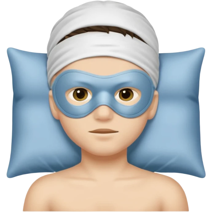boy wearing a sleep mask emoji