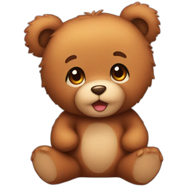Teddy bear cute emoji