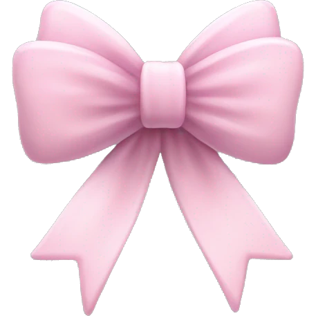 pastel pink star glass with black bow emoji