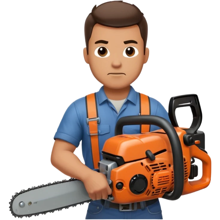 man with a chainsaw emoji