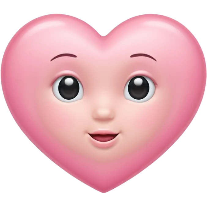Baby pink heart emoji