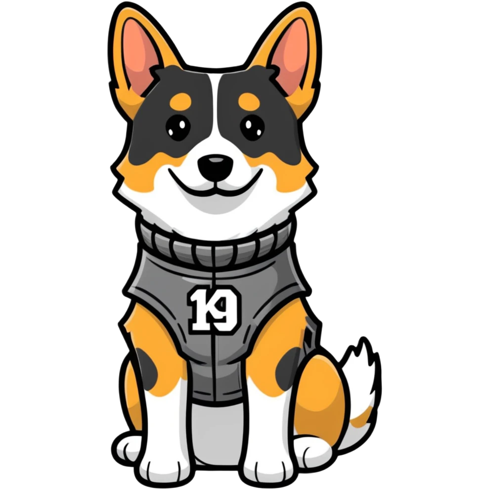K9 unit dog with vest emoji