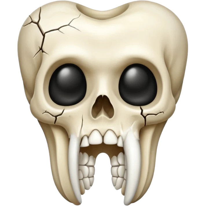 tooth with skull emoji