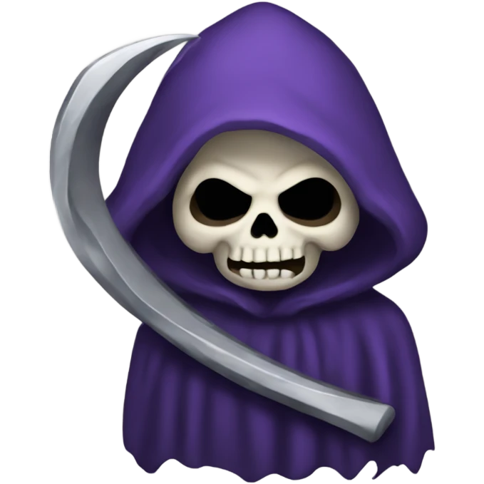 Purple grim reaper emoji