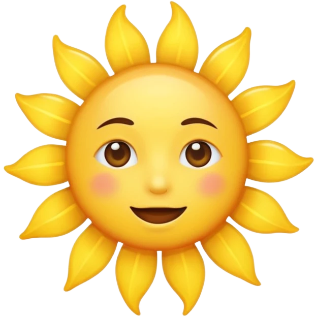 Sun in sky emoji