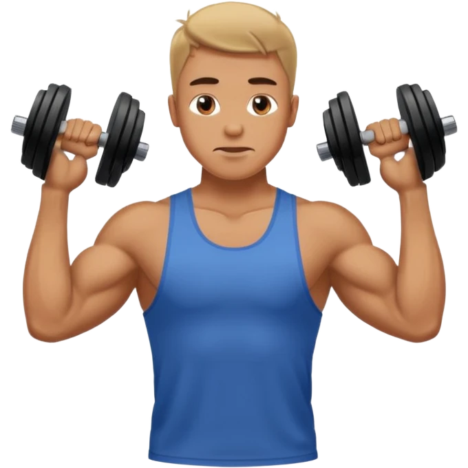 man lifting weights

 emoji