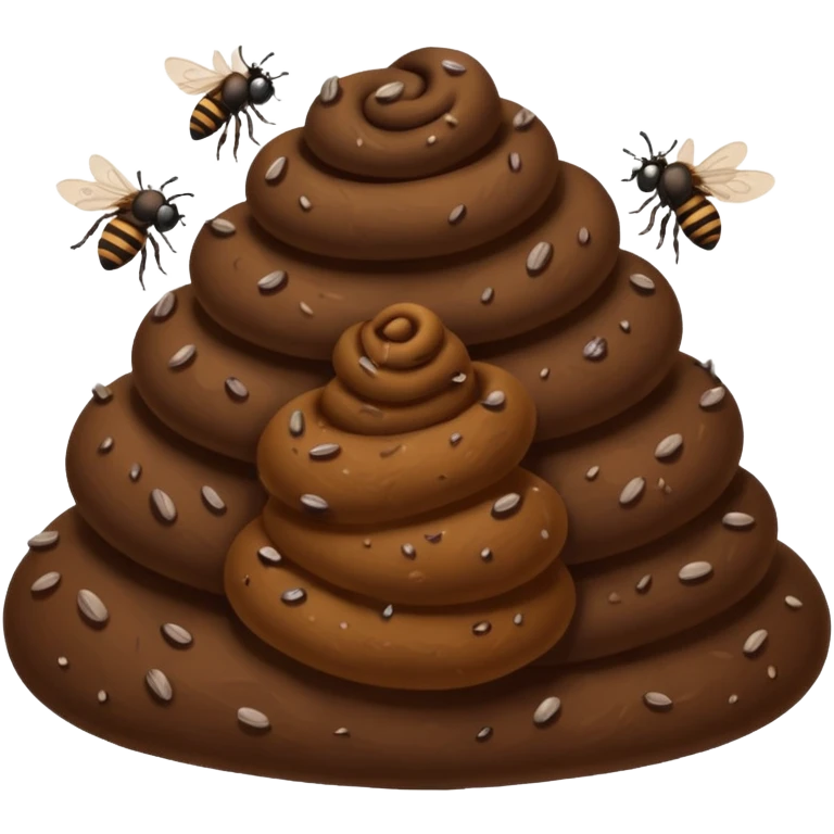 Poop with flies emoji