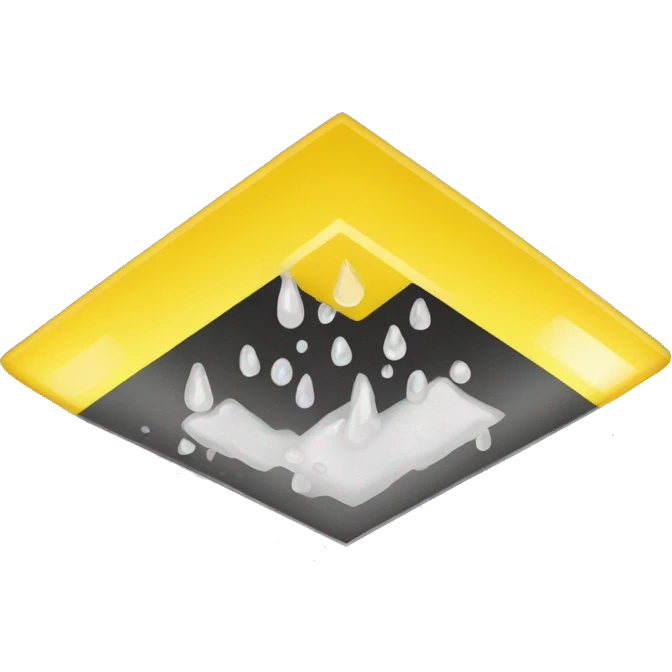 
Yellow Wet Floor Prevention Sign emoji
