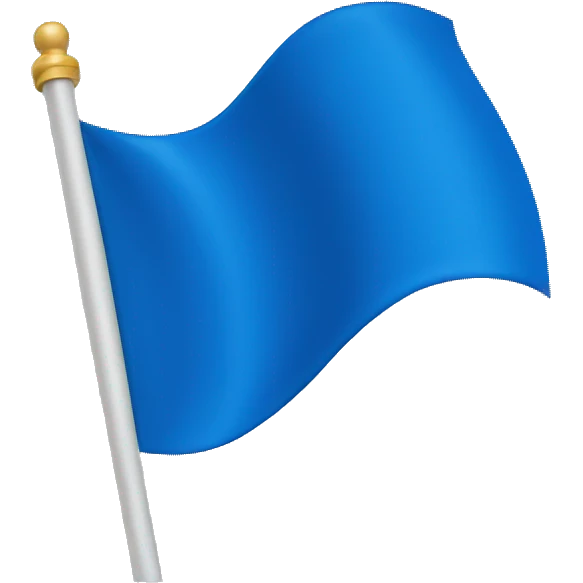Blue flag emoji