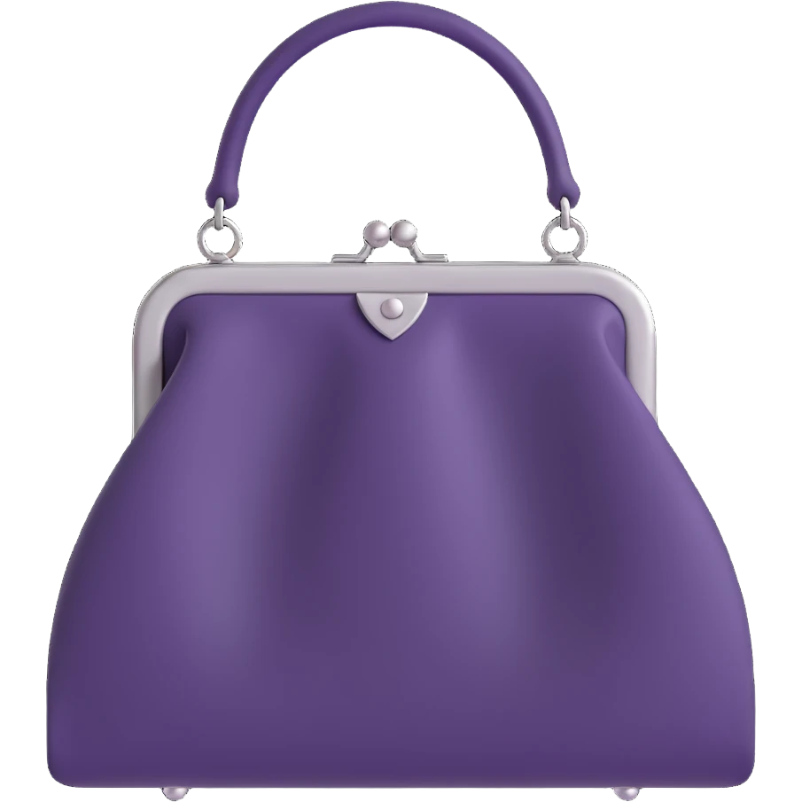 gothic purse black emoji