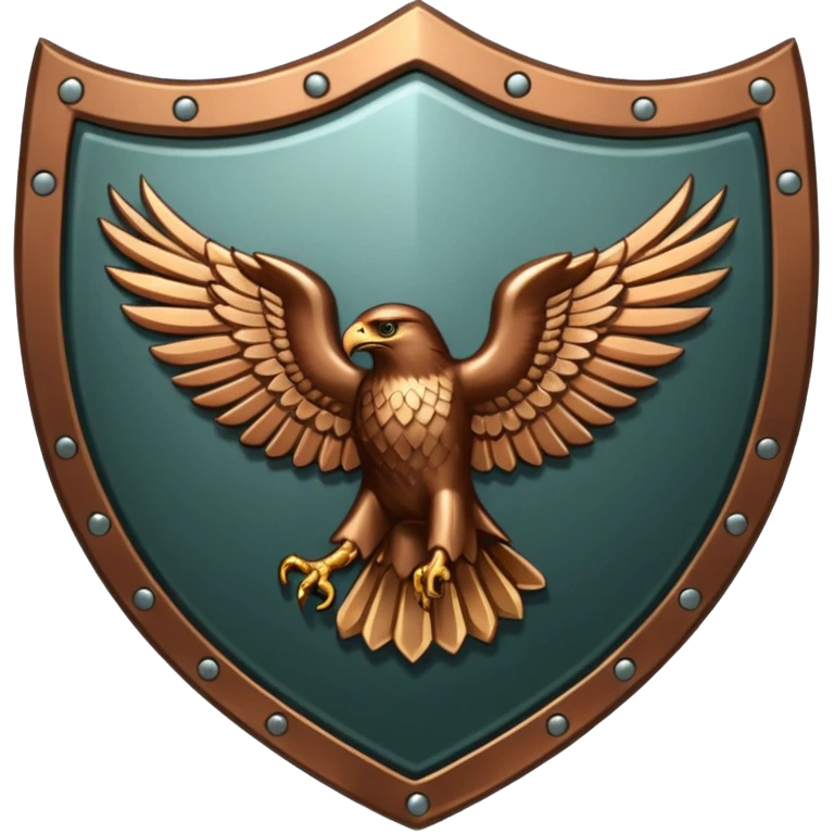 Hawk shield emblem emoji