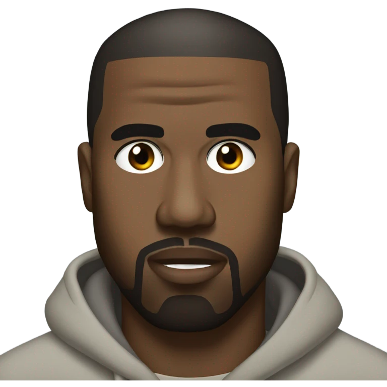 Kanye west as chill guy emoji