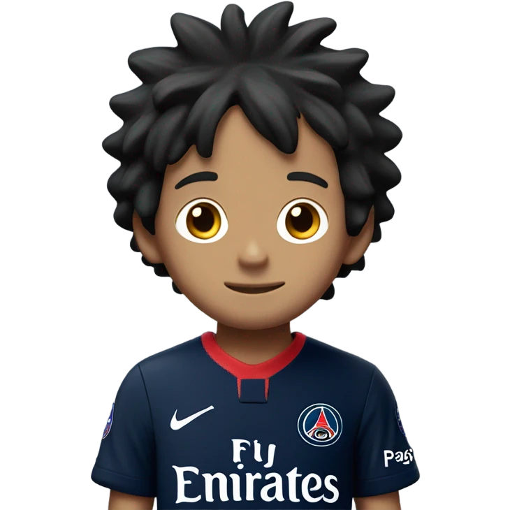 Luffy with psg jersey emoji