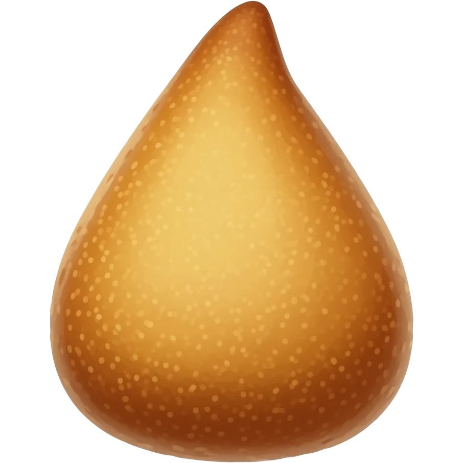 Coxinha de cabeça pra baixo emoji