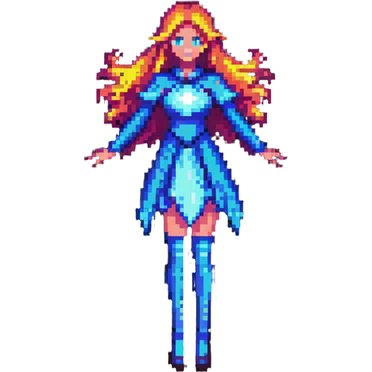 girl with a glowing aura, confident pose emoji