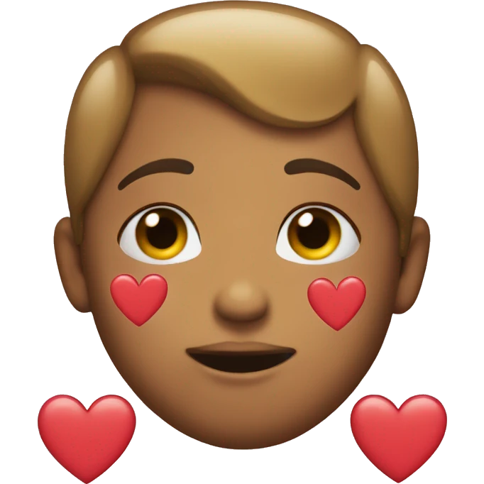 Kissy face with hearts emoji