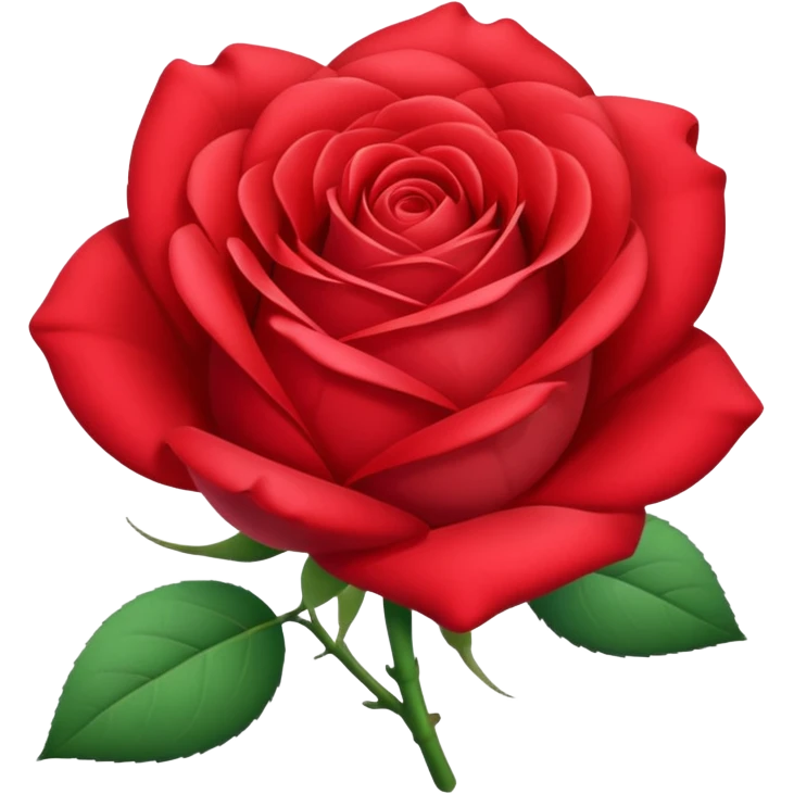 Une belle rose emoji