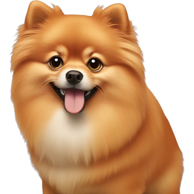 Orange pomeranian  emoji
