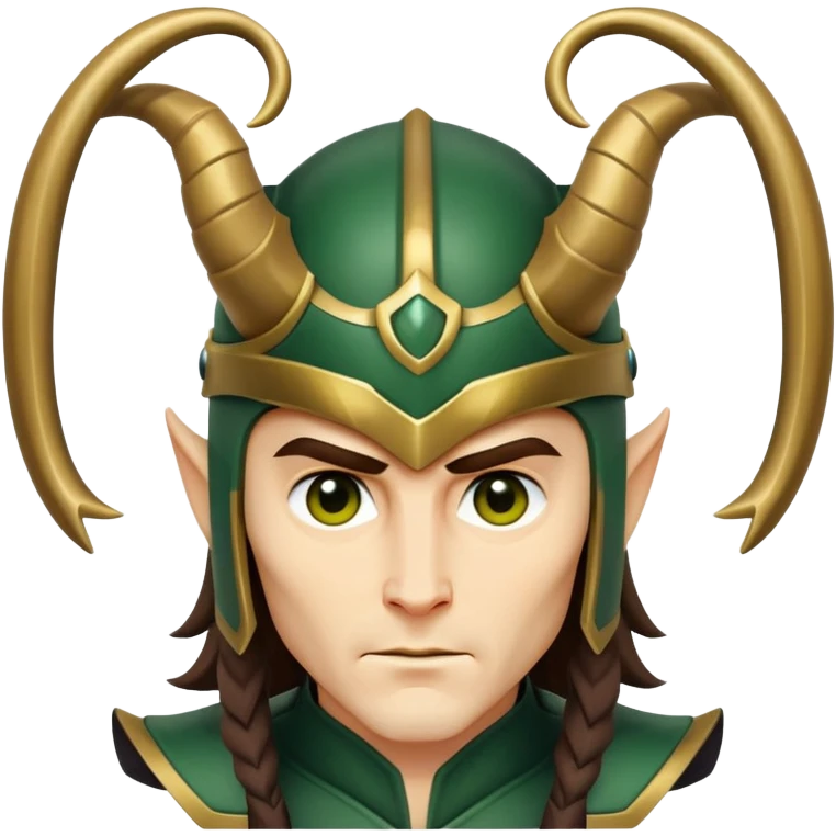 Loki with horned helmet emoji