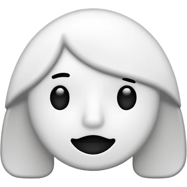 White doodle emoji