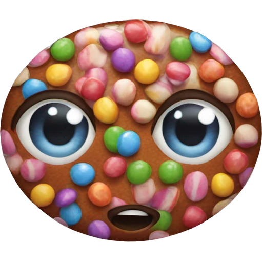 Candy made of eyes emoji