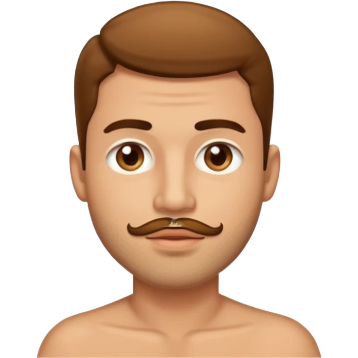 Latin man with cum on cheek mouth and chest, no mustache, light stubble, almond eyes emoji