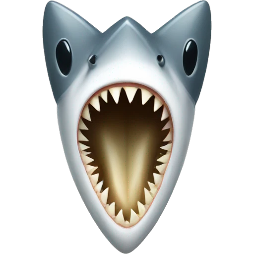 one shark tooth emoji