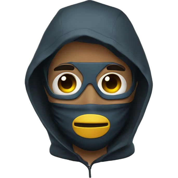 A Hacker boi wear mask  emoji