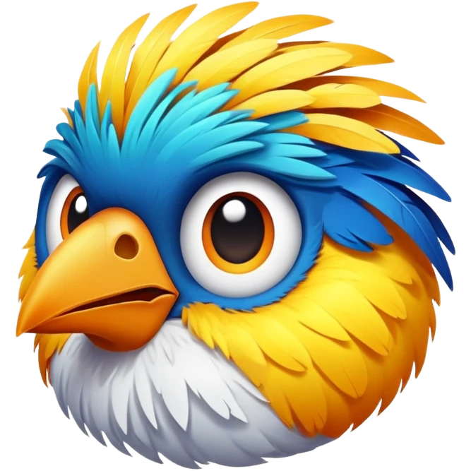 bird that looks funny emoji