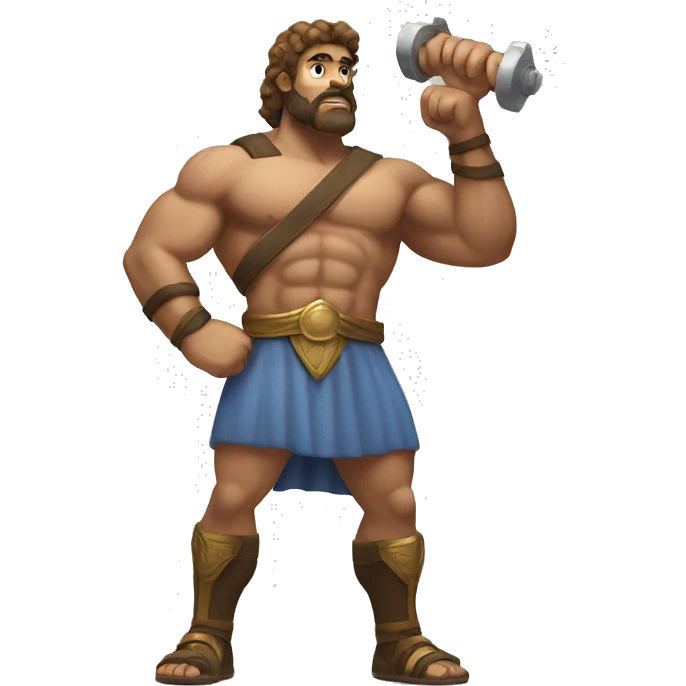 Hercules, showcasing a muscular, heroic figure emoji